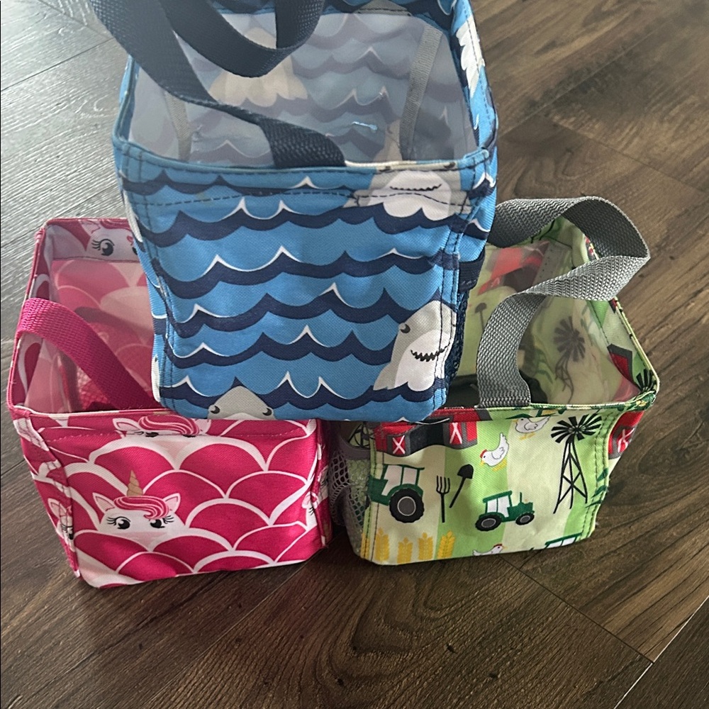 Colorful Patterned Storage Bins from thirty one…small square all 3